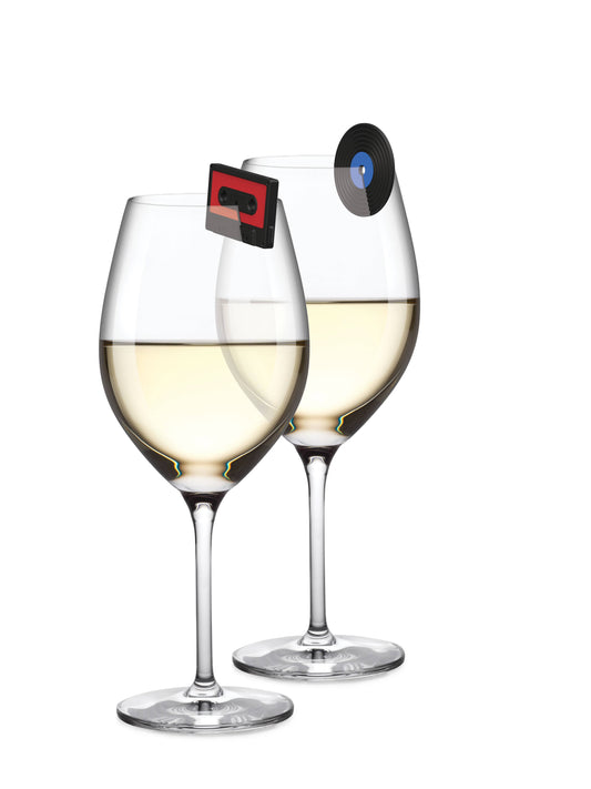 Vinyl and cassette glass markers, set of 6