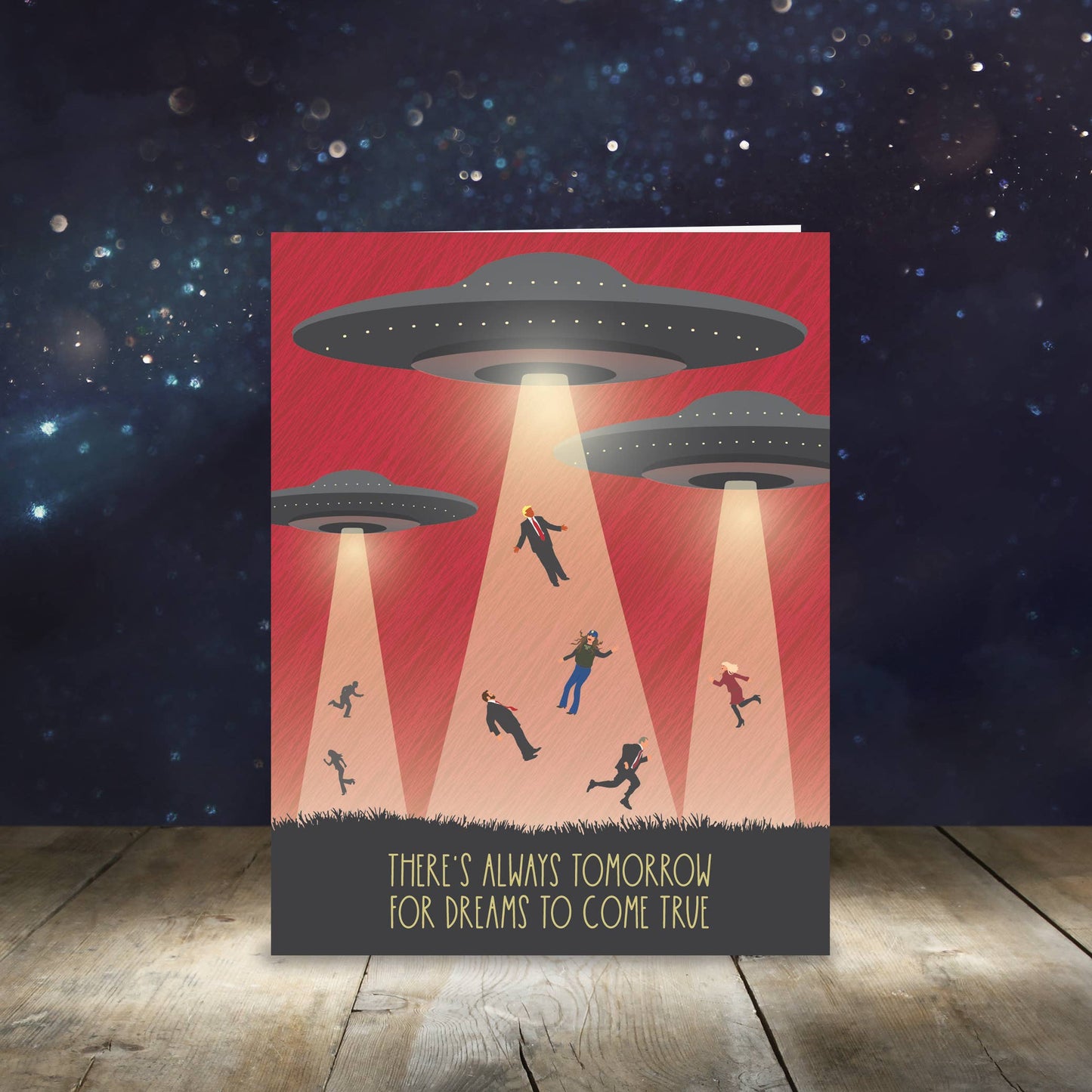 Always Tomorrow UFO Invasion Card