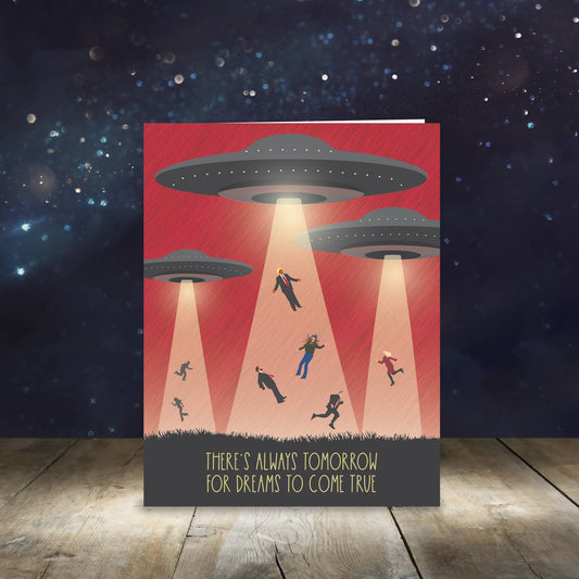 Always Tomorrow UFO Invasion Card