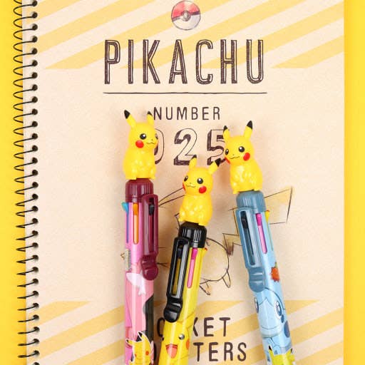 Pokemon Mascot 8-Color Ballpoint Pen Pikachu Topper