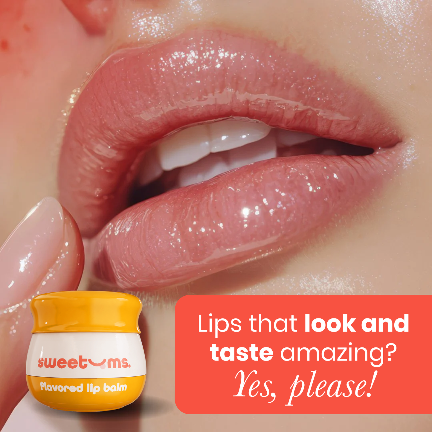 Sweetums Mango Flavored Lip Gloss with mirror and applicator