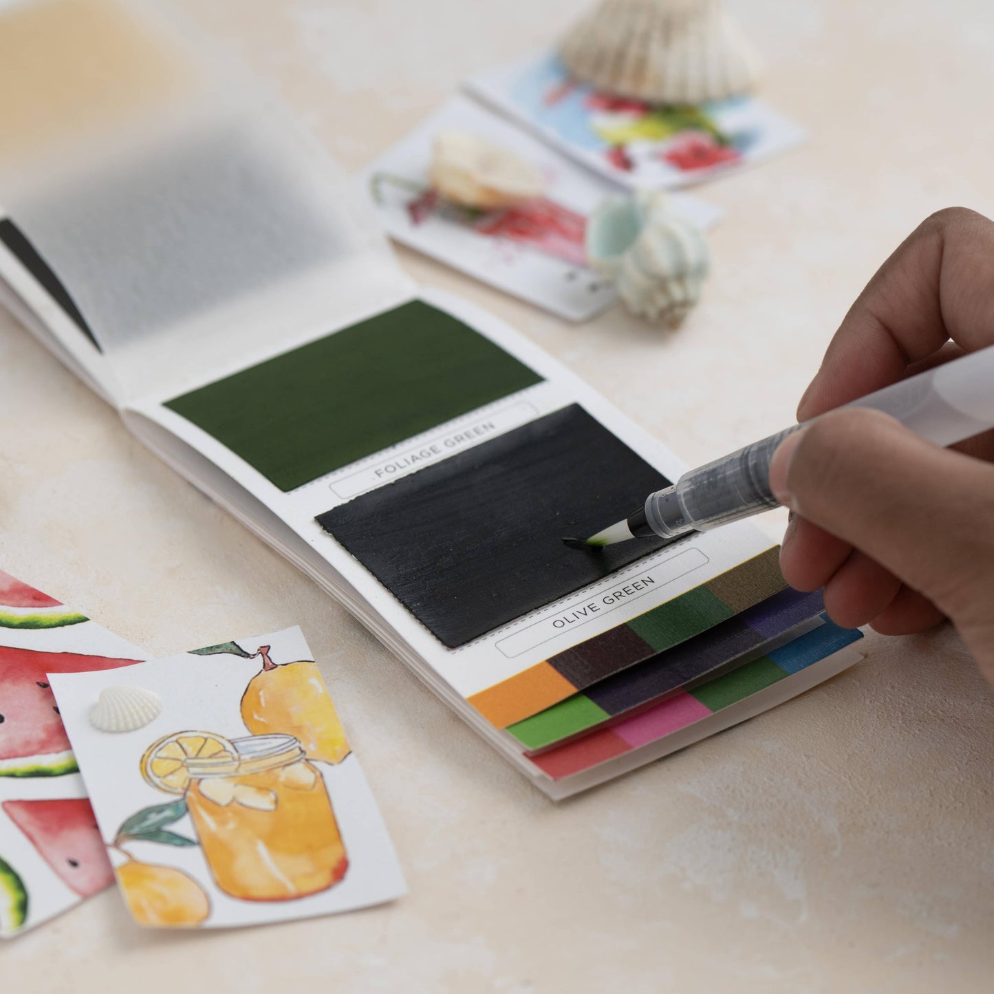 Spring Colorsheets | 16 Watercolors | Metallic Paint