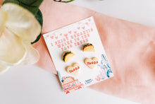 Load image into Gallery viewer, Romantic Walks to the Taco Truck Tacos Stud Earrings
