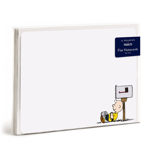 E. Frances x Peanuts™ Charlie Brown Mailbox Flat Notecards