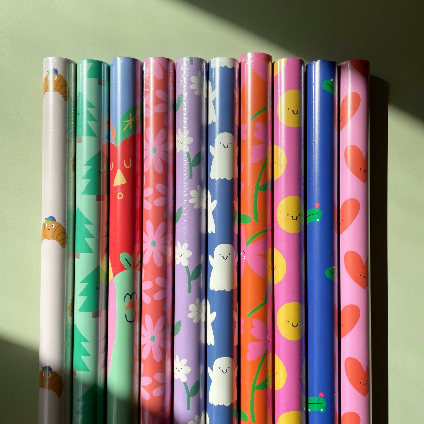 Rolls of Gift Wrap - Wrapping Paper rolled - Cute - Floral