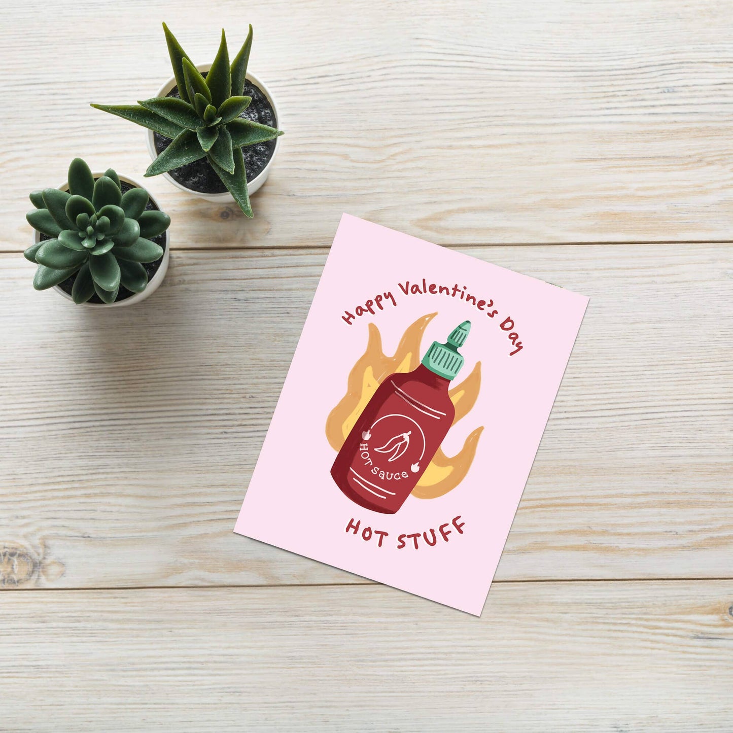Hot Stuff Valentine's Day Card | Chili Sauce Love