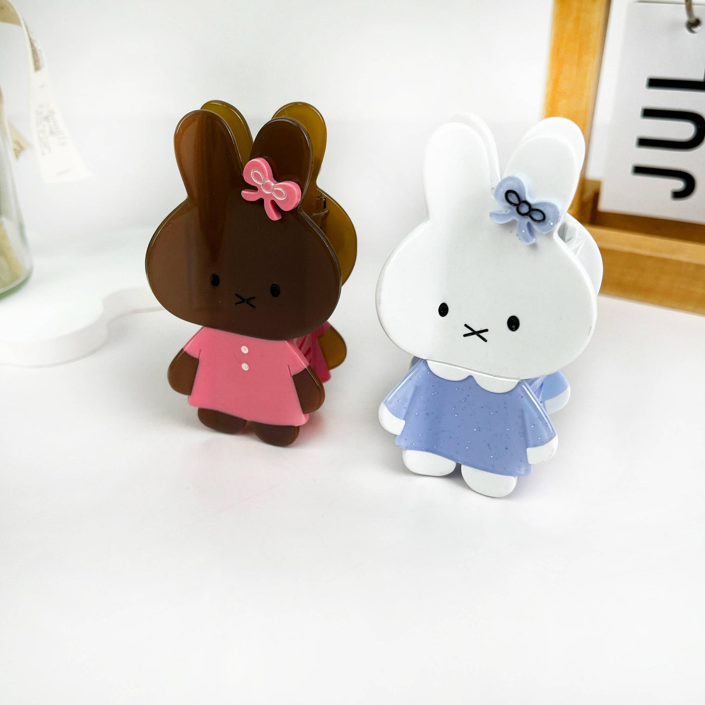 Cartoon cute acetate bunny hair claw clip