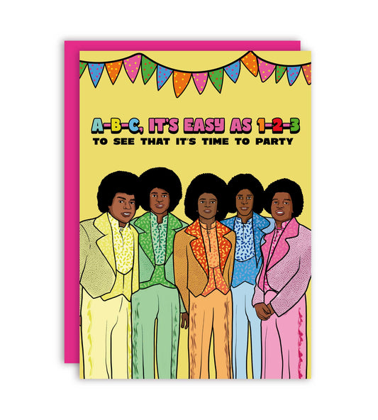 ABC It's Time To Party Happy Birthday Greeting Card