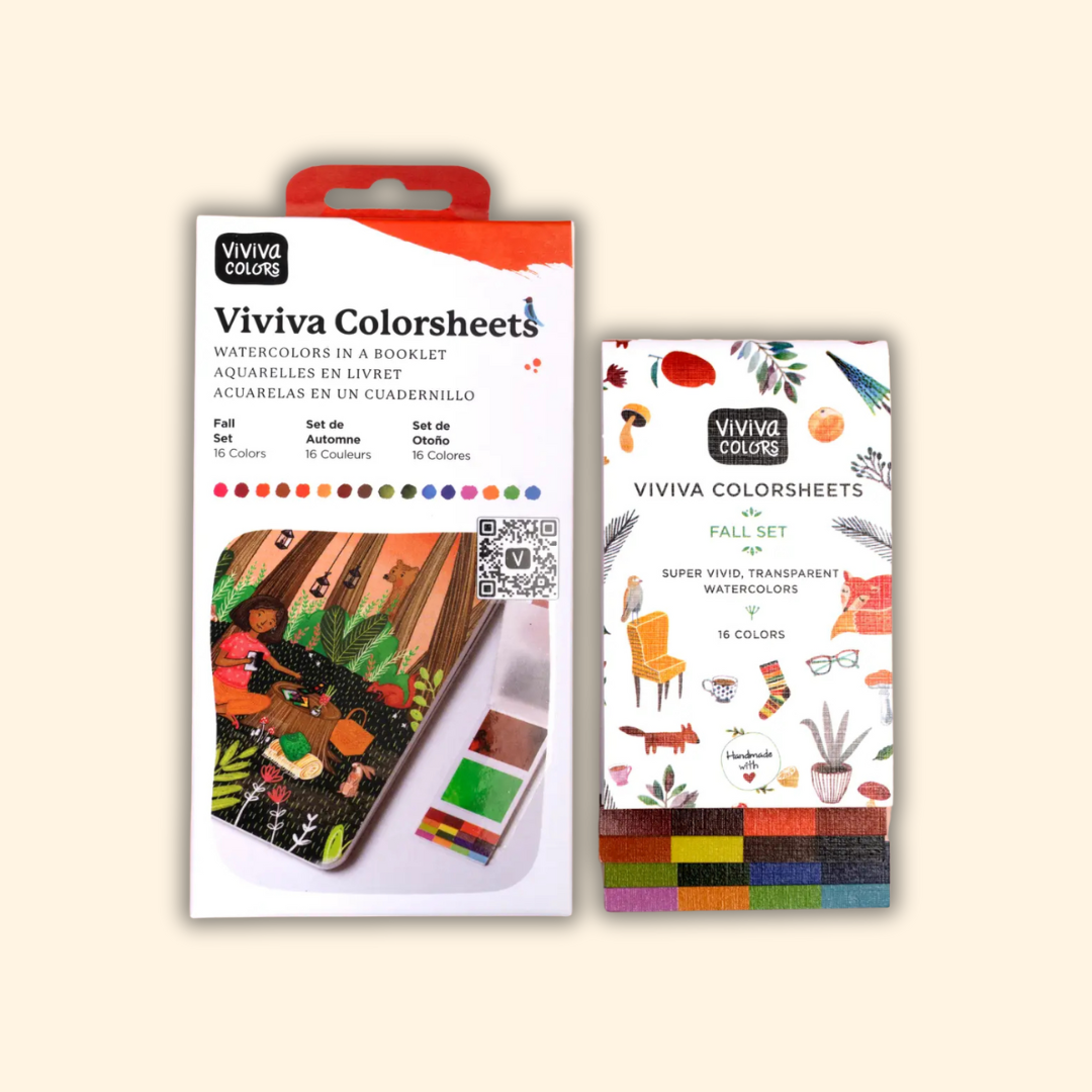 Autumn/Fall Colorsheets | Watercolor Set | Travel Paint