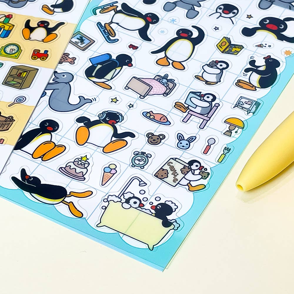 Pingu Daily Sticker Sheet - Cute Diy Deco Planner Stickers