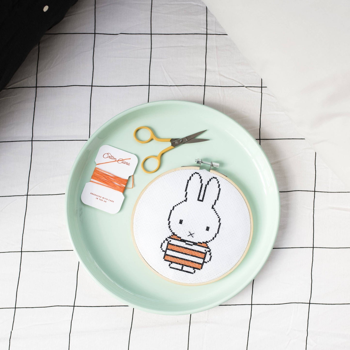 Miffy Yellow Cross Stitch Kit Beginner Friendly