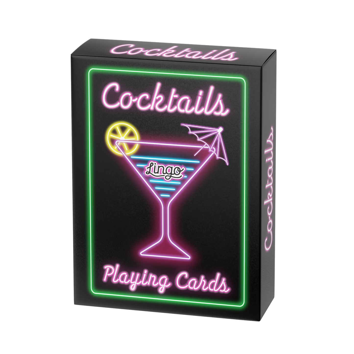 Cocktails Lingo Playing Cards 