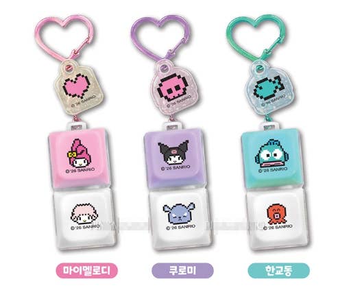 Sanrio LED Click Keycap Keyring – Light-Up Click Toy Charm