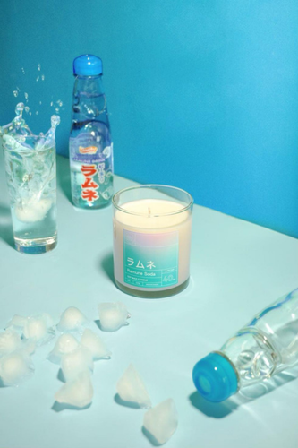 Japanese Ramune Soda Soy Wax Candle - Front & Company: Gift Store