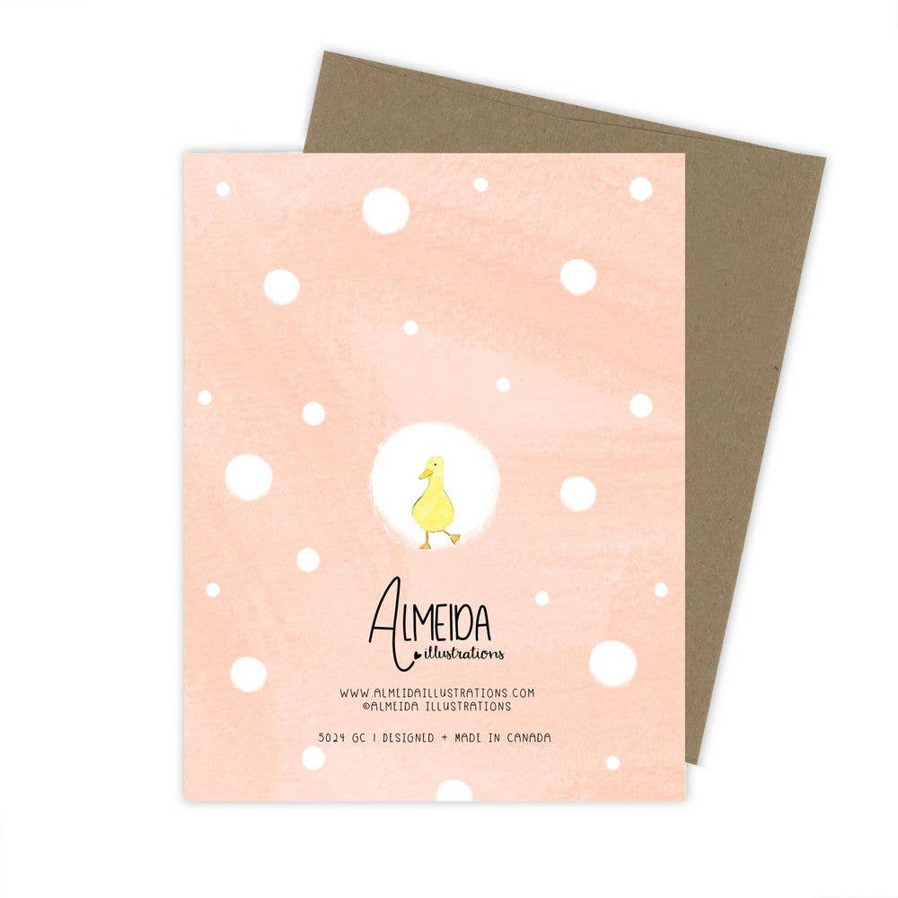 Baby Ducklings - Welcome Little One Greeting Card | New  Mom Baby Card