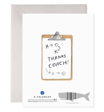 Load image into Gallery viewer, Coach W | Thank You Coach Greeting Card
