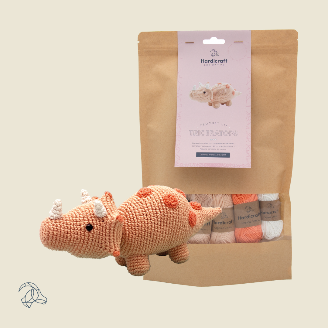 DIY Crochet Kit - Triceratops
