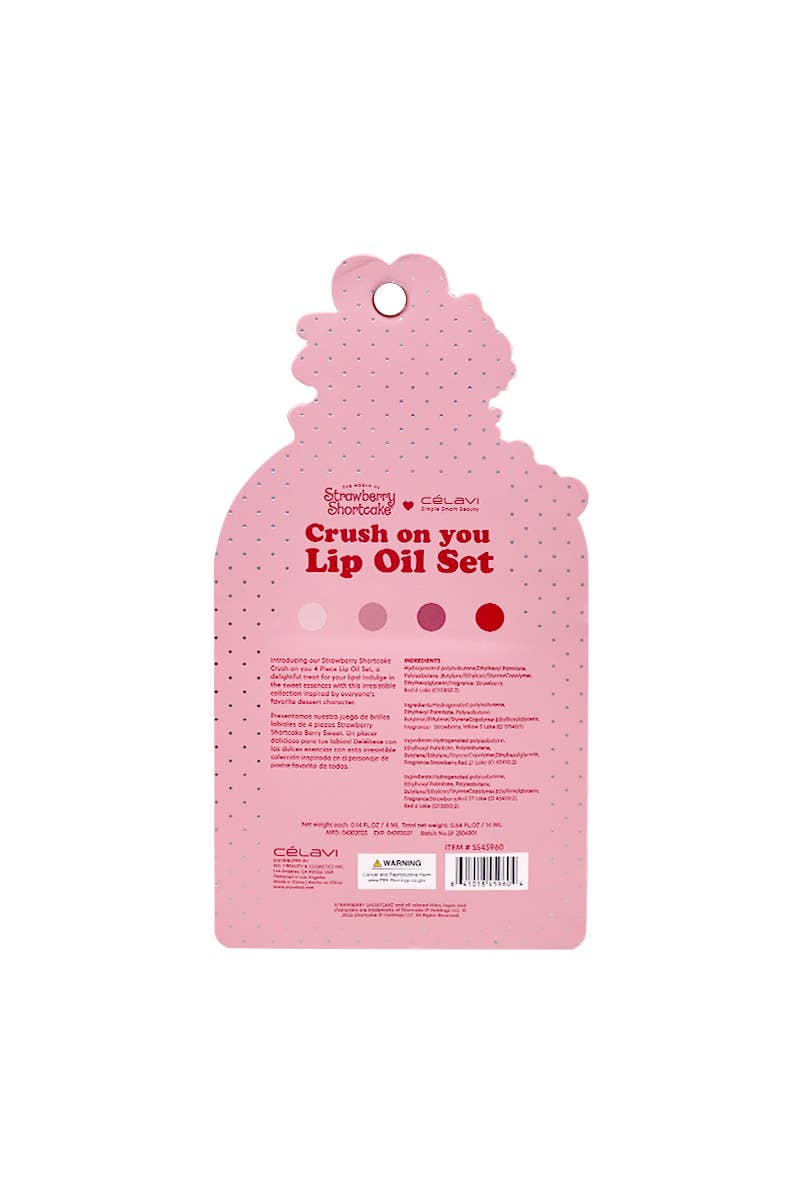 Celavi SS45960 Strawberry Shortcake Crush On You Lip Oil