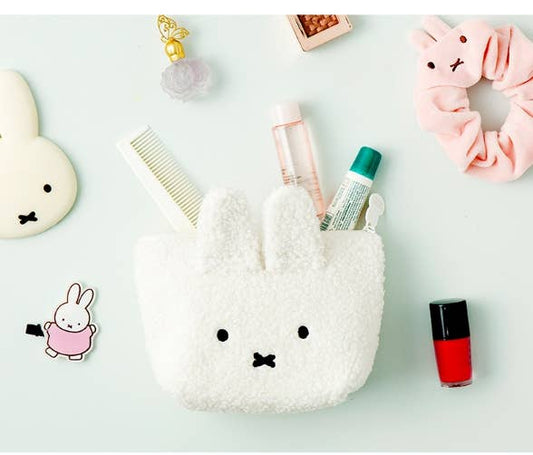 Miffy Face Fuzzy Cozy Multi Pouch