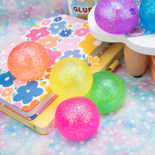 Load image into Gallery viewer, Galaxy Gummy Globs Squishy Ball - Chunky Glitter
