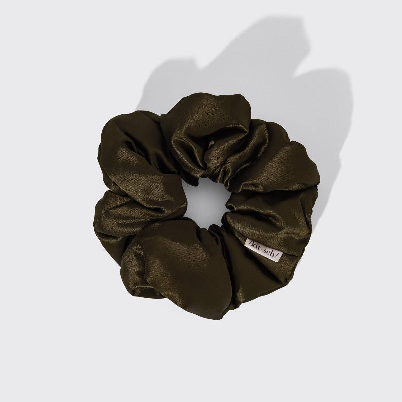 Pillow Scrunchies in Satin 4pc - Black