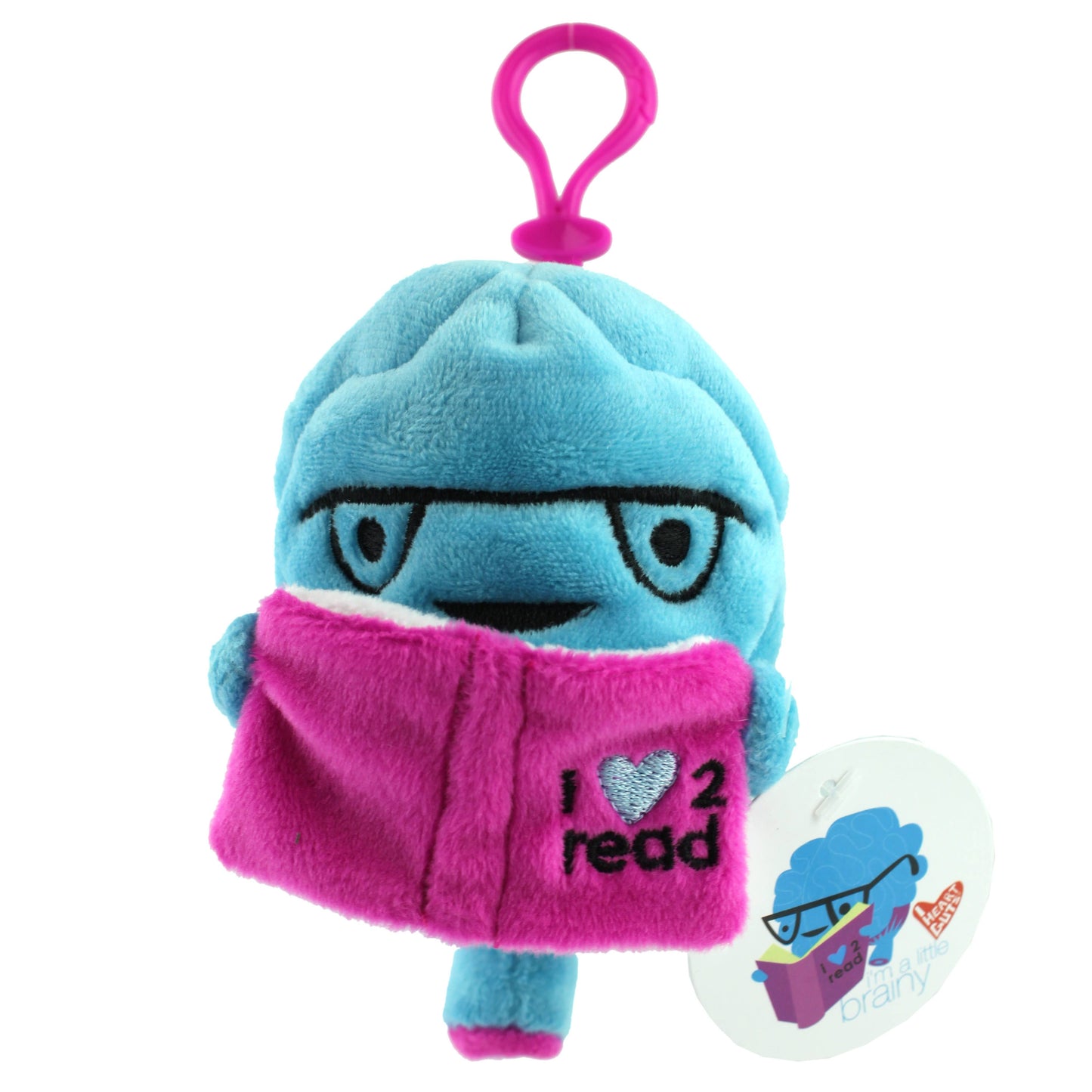Brain I Love To Read - Mini Plushie Bag Charm