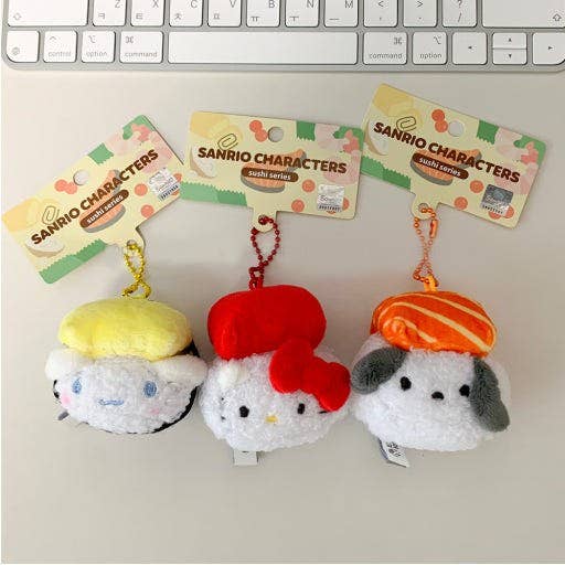 Limited! Sanrio Sushi Plush Keychain (5cm) Random