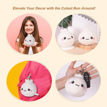 Load image into Gallery viewer, Dumpling Bao Dim Sum Plush Keychain Gift Stocking Stuffer
