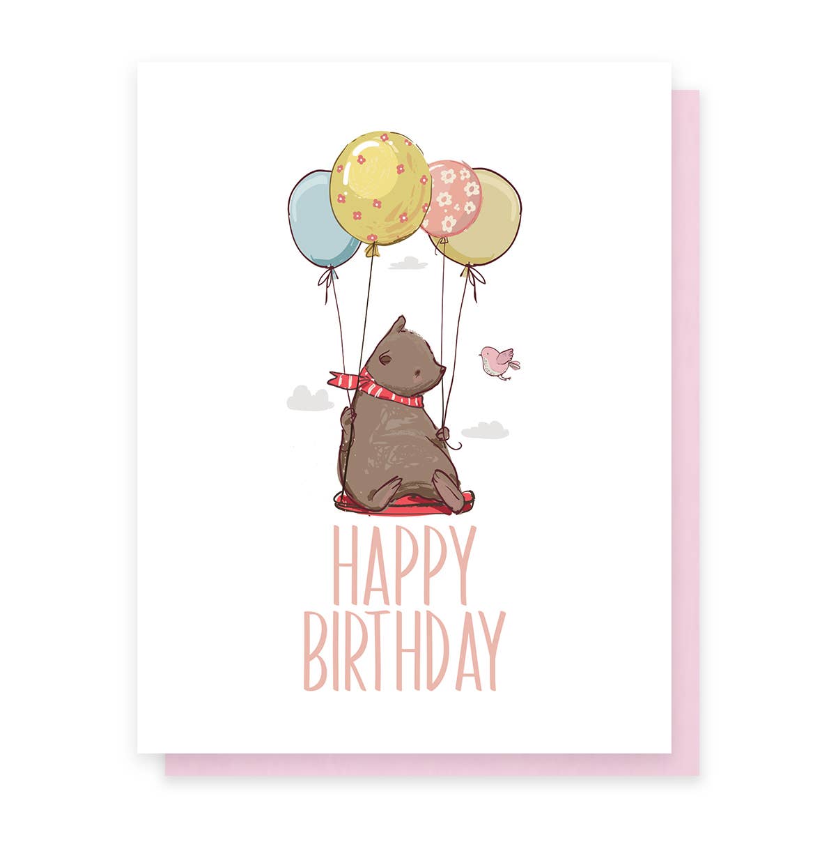 Birthday Bear, Adorable Birthday Greeting Card