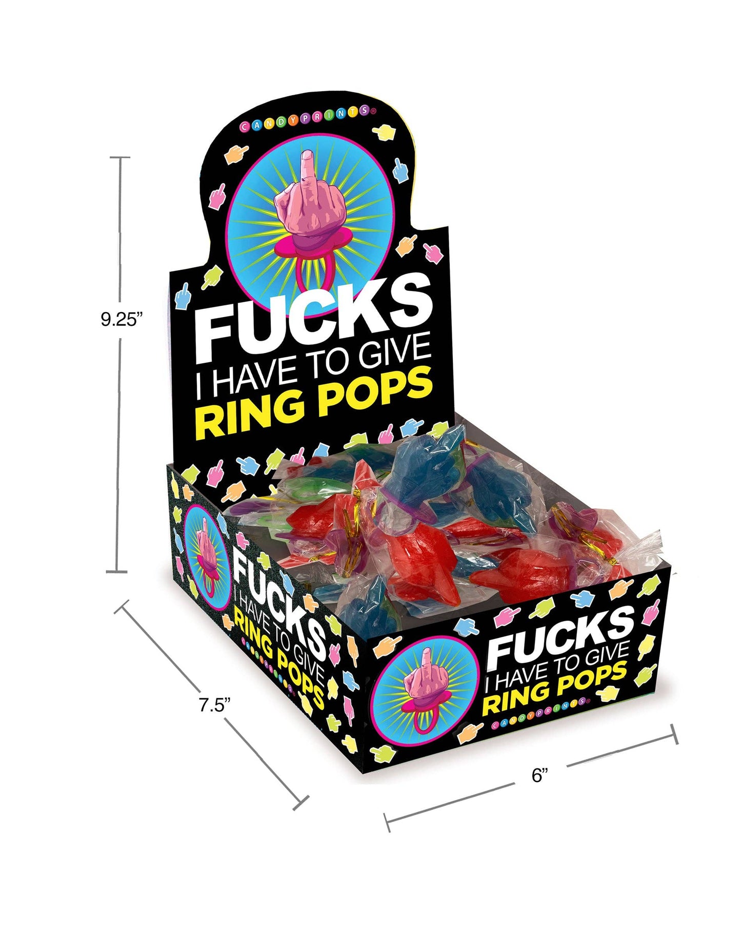 Fucks I Have to Give Middle Finger Ring Pop