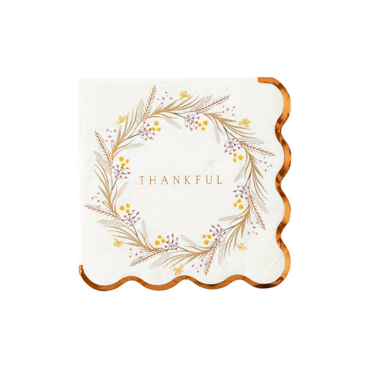 THP1132 - Thankful Wreath Napkin