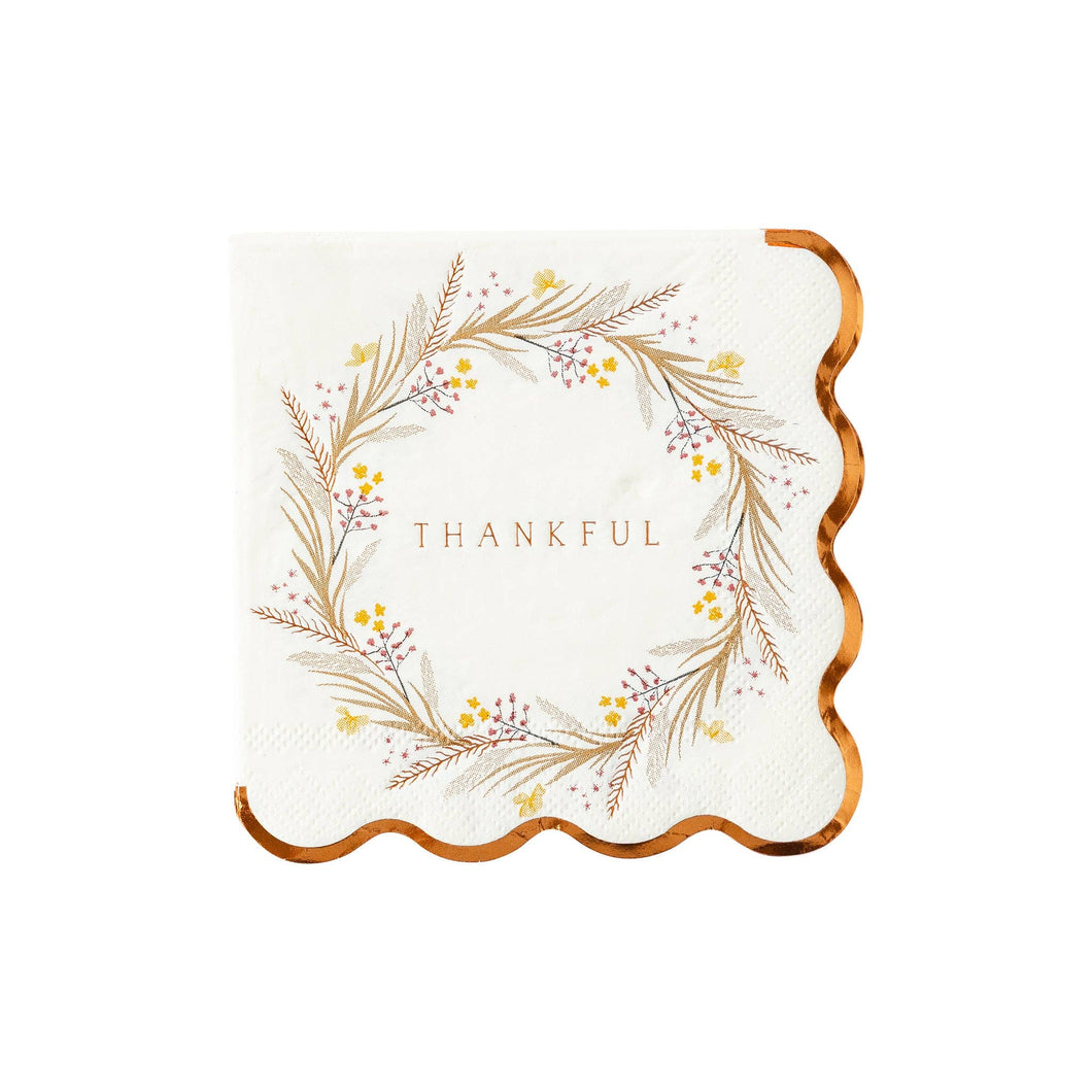 THP1132 - Thankful Wreath Napkin