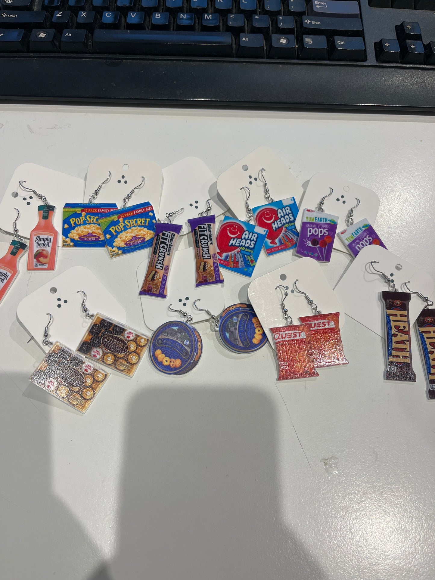Snack bar/Candy Earrings Assorted