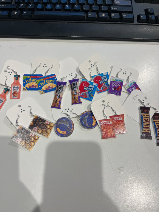 Snack bar/Candy Earrings Assorted