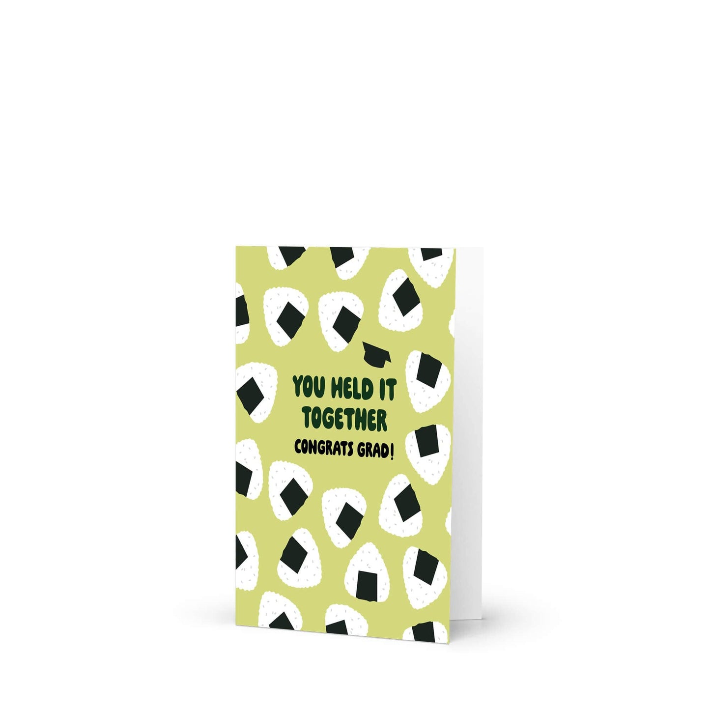 Onigiri Graduation Card | Funny Japanese Rice Ball Food Congrats