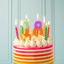 Load image into Gallery viewer, Twisted Rainbow Birthday Candles - 8 Pack
