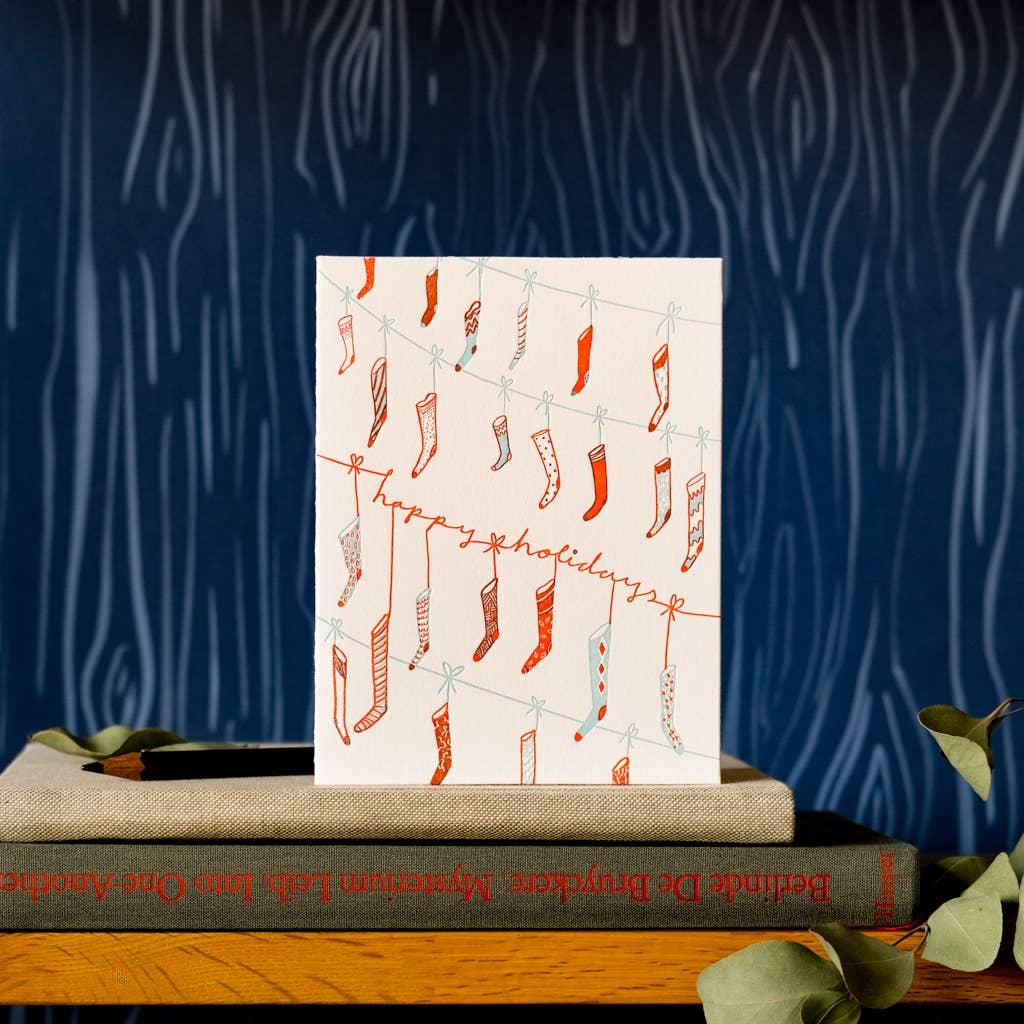 Stockings | Holiday | Letterpress Card