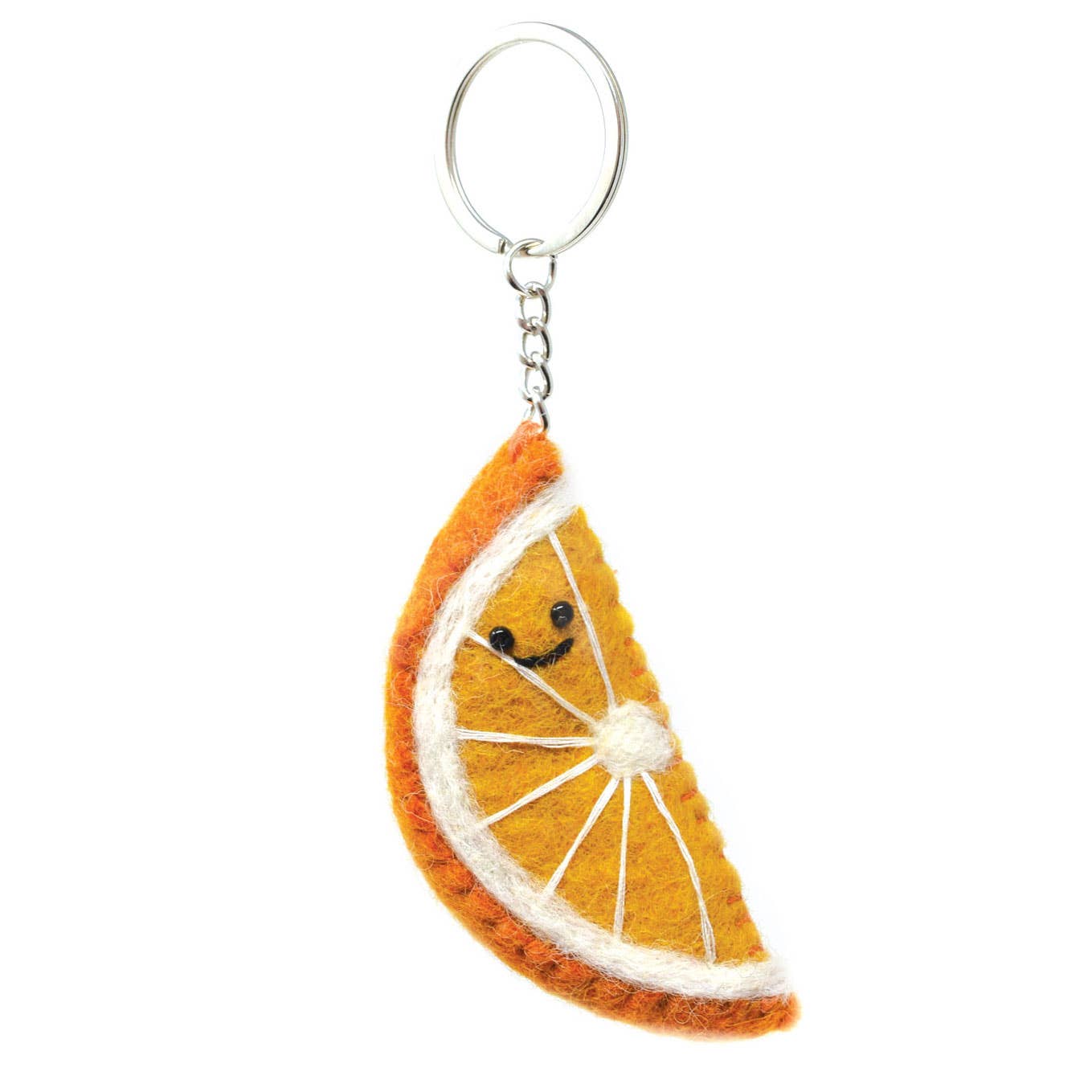 Felt Keychain - Orange Keyring