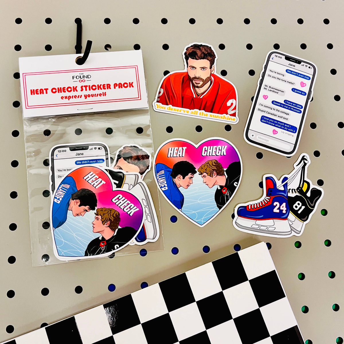 Heated Rivalry Heat Check Sticker Pack