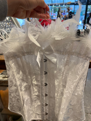 White feather corset - Front & Company: Gift Store