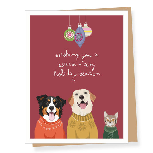 Festive Sweaters Christmas Card (single or boxed)