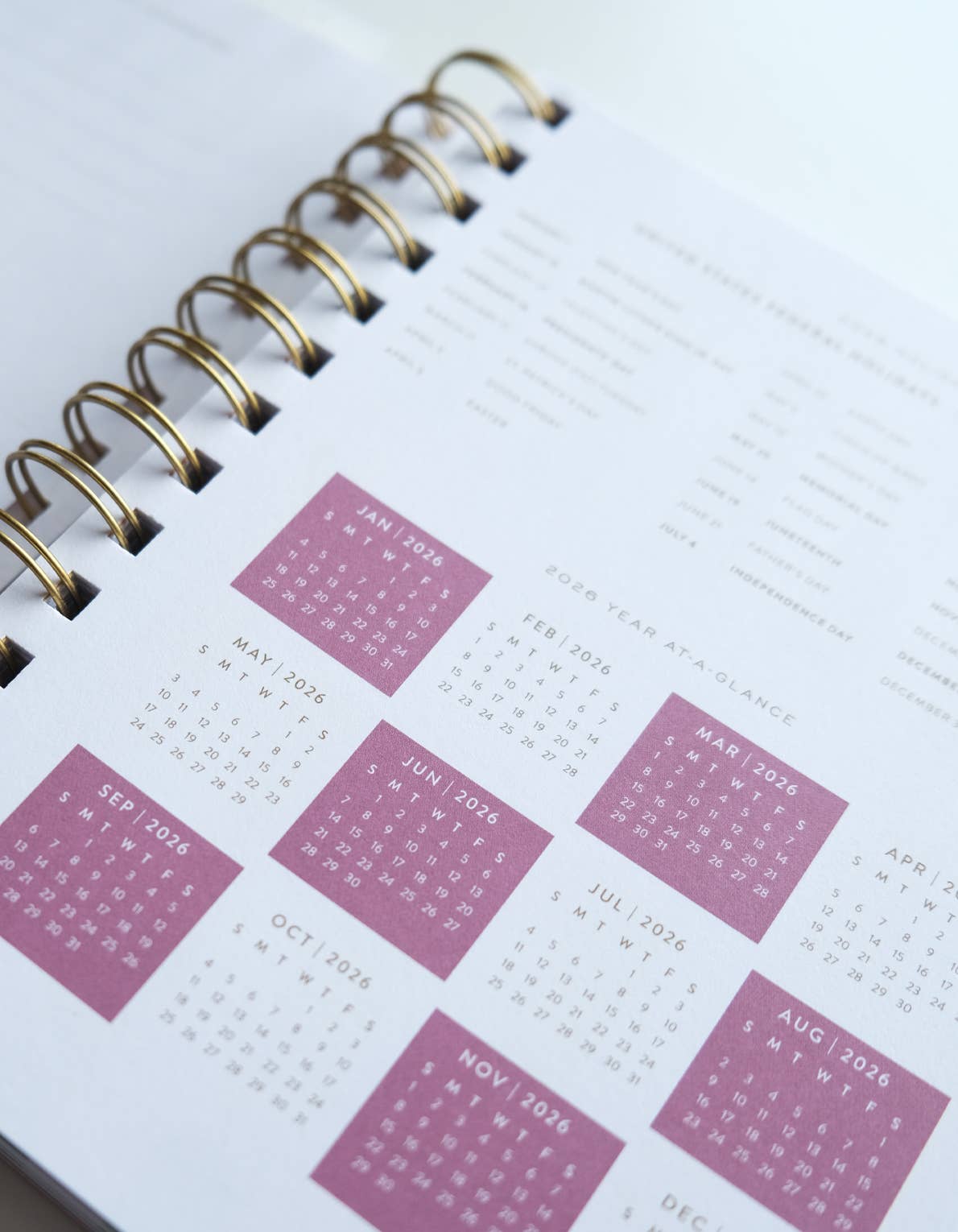 2026 Pocket Size Planner, Painted Stripes