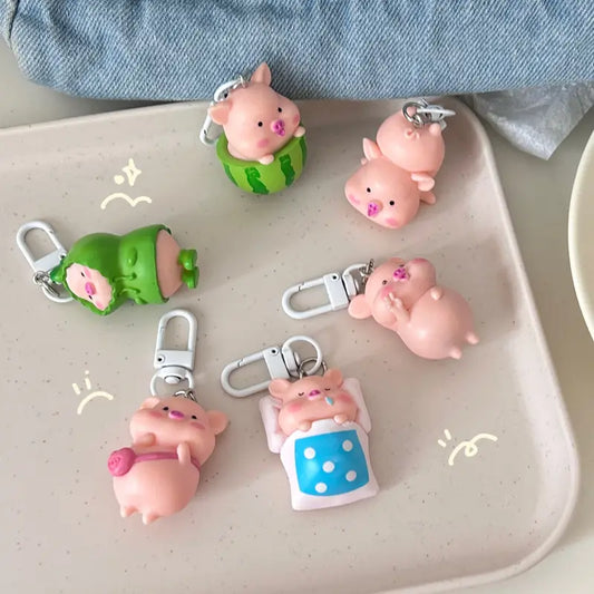 3D Pig Keychain
