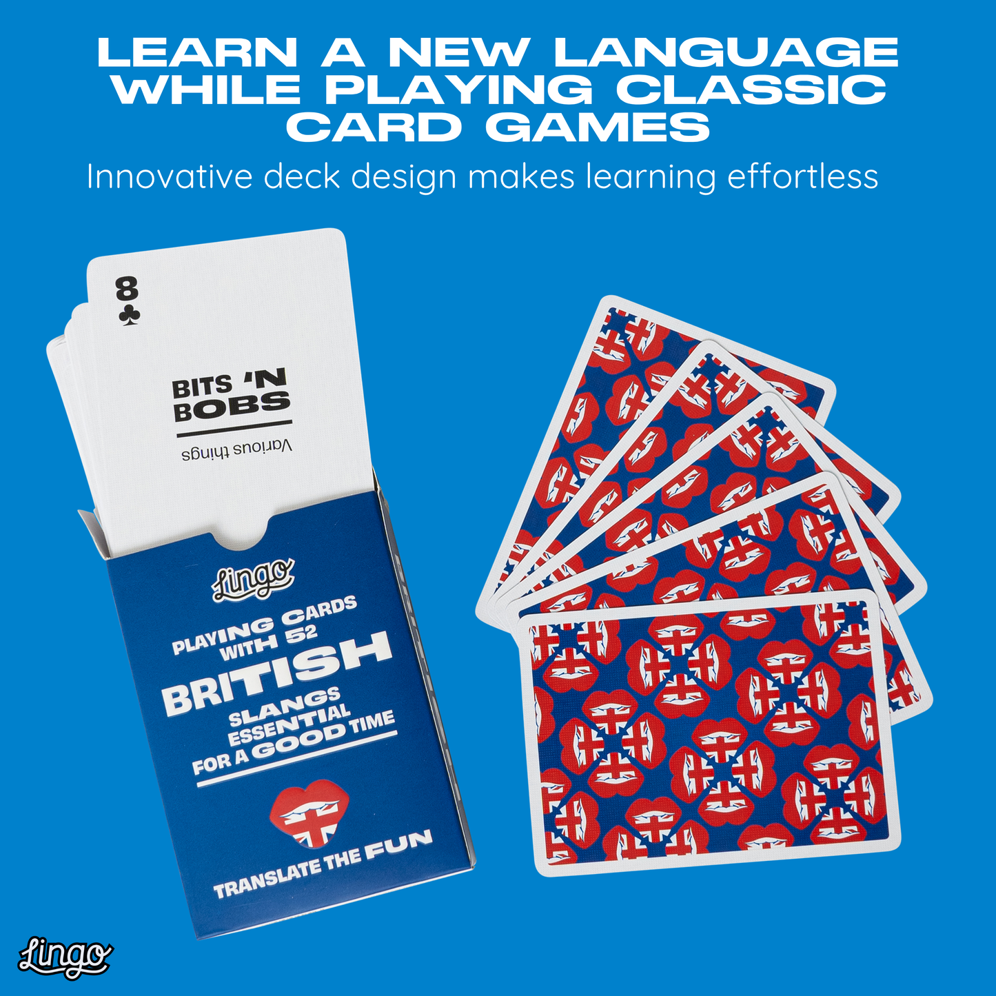 British Slang Travel Playing Cards