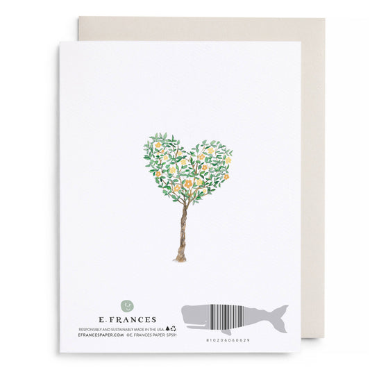 Yellow Garden Anniversary Greeting Card