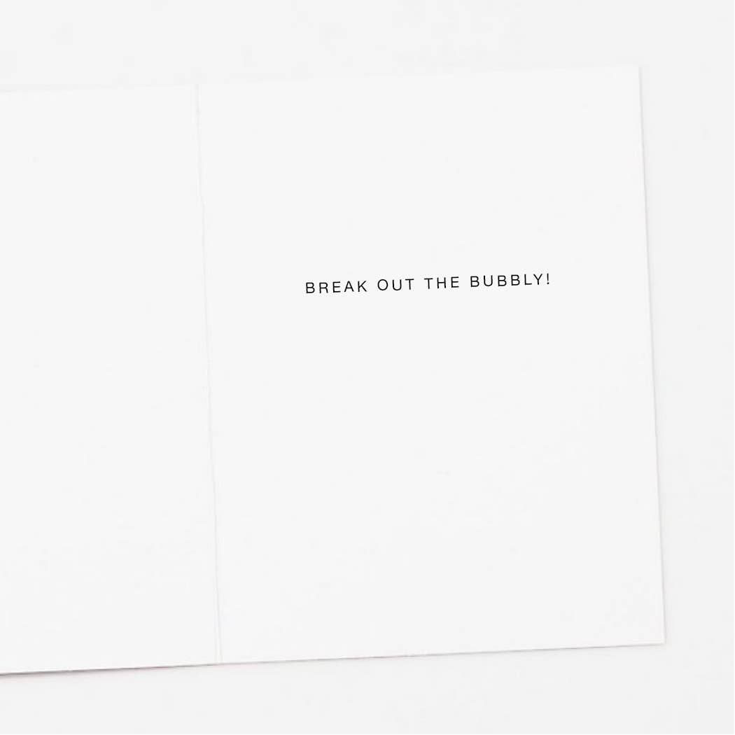 Champagne Congratulations Card