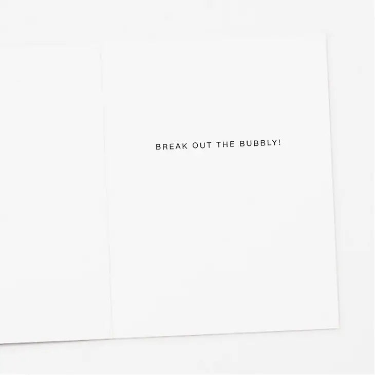 Champagne Congratulations Card