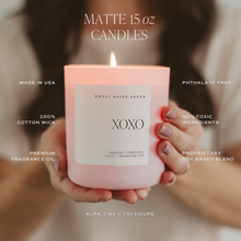 Load image into Gallery viewer, XOXO 15 oz Soy Candle, Matte Jar - Valentine&#39;s Day
