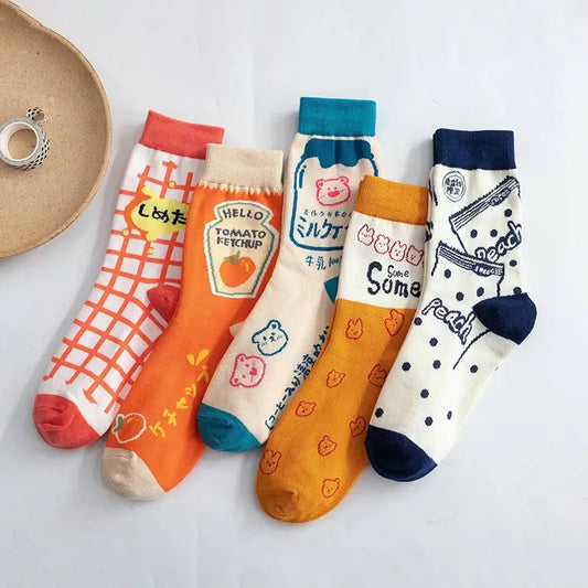 Japanese Kawaii Grocery Socks