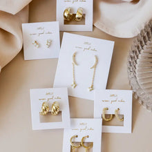 Load image into Gallery viewer, Golden Hoop - Pave - Earring
